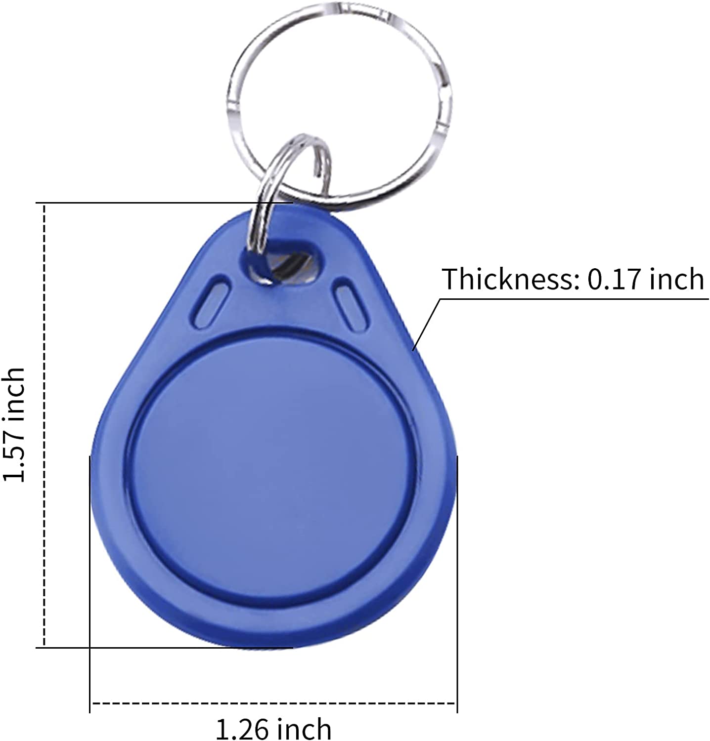 8 Packs Smart IC Card,RFID M1 13.56Mhz Fob Contactless Key Fob for CATCHFACE Smart Door Locks