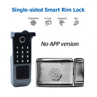 TTLock WIFI Version Double Side Fingerprint Waterproof Outdoor Gate Passcode Rfid Card Keyless Smart Door Lock - 6