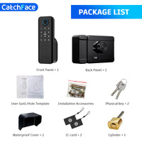 Fingerprint Electric Rim Lock TTLock App Outdoor Lock Remote Control Power Saving Heat-Resistant Smart Door Lock Code Key - 2