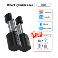 V1 Pro+ Version Adjustable TUYA or TTLock APP Fingerprint Password Digital RFID Card Cylinder Smart Door Lock for Home Hotel - 8