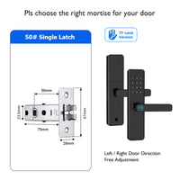 Bluetooth TTLock App Fingerprint Door Lock Code Card Key Touch Screen Smart Door Lock Security Digital Electronic Lock For Home - 8