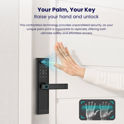 Facial Recognition Video call Automatic Door Lock TUYA Front Door Fingerprint Smart Lock Digit Camera Visible Inner Screen