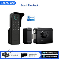 Fingerprint Electric Rim Lock TTLock App Outdoor Lock Remote Control Power Saving Heat-Resistant Smart Door Lock Code Key - 3