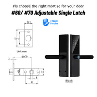 Bluetooth Fingerprint Door Lock TTLock App Code Card Key Touch Screen Smart Door Lock Security Digital Electronic Lock For Home - 7