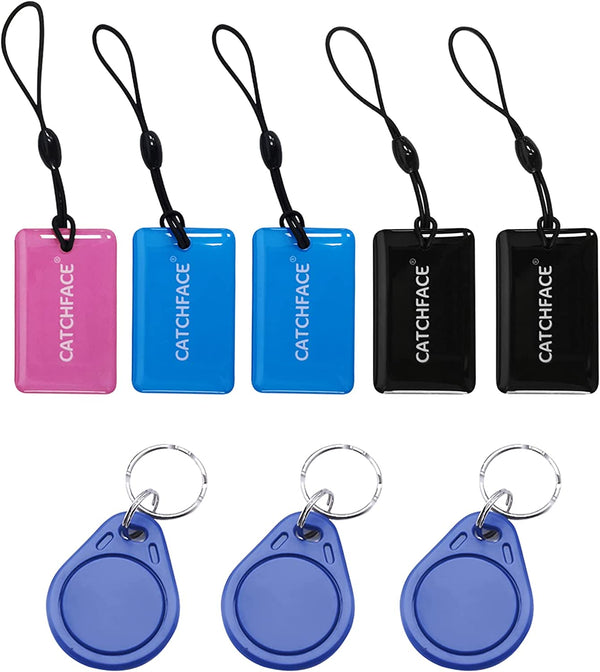 8 Packs Smart IC Card,RFID M1 13.56Mhz Fob Contactless Key Fob for CATCHFACE Smart Door Locks