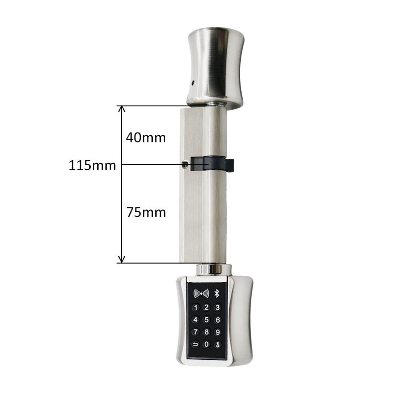 TTlock Bluetooth Smart Cylinder Lock WIFI security wireless Electronic Digital APP Keypad Code RFID Card Keyless Lock