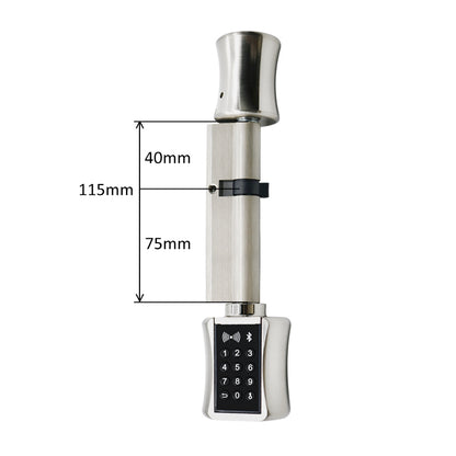 TTlock Bluetooth Smart Cylinder Lock WIFI security wireless Electronic Digital APP Keypad Code RFID Card Keyless Lock