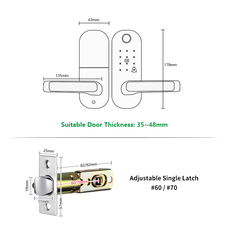 TFX1 Smart Lock Tuya