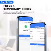 Bluetooth TTLock App Fingerprint Door Lock Code Card Key Touch Screen Smart Door Lock Security Digital Electronic Lock For Home - 5