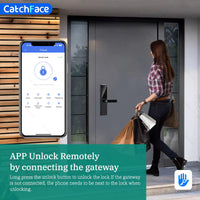 Bluetooth Fingerprint Door Lock TTLock App Code Card Key Touch Screen Smart Door Lock Security Digital Electronic Lock For Home - 2