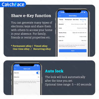 Bluetooth Fingerprint Door Lock TTLock App Code Card Key Touch Screen Smart Door Lock Security Digital Electronic Lock For Home - 4