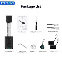 IP66 Waterproof 2026 New Generation TUYA APP Fingerprint Password Digital RFID Card Cylinder Smart Door Lock 60-90 90-120