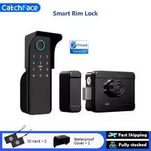Fingerprint Electric Rim Lock TTLock App Outdoor Lock Remote Control Power Saving Heat-Resistant Smart Door Lock Code Key