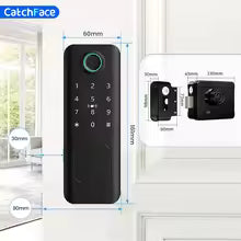 Fingerprint Electric Rim Lock TTLock App Outdoor Lock Remote Control Power Saving Heat-Resistant Smart Door Lock Code Key
